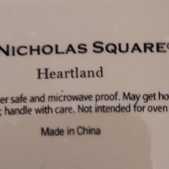 Christmas St. Nicholas Square Heartland Serving Platter.  9 3/8" Heavy Cabincore - Picture 7 of 8